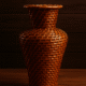 Handwoven Wicker Vase – Rustic Farmhouse & Boho Home Décor
