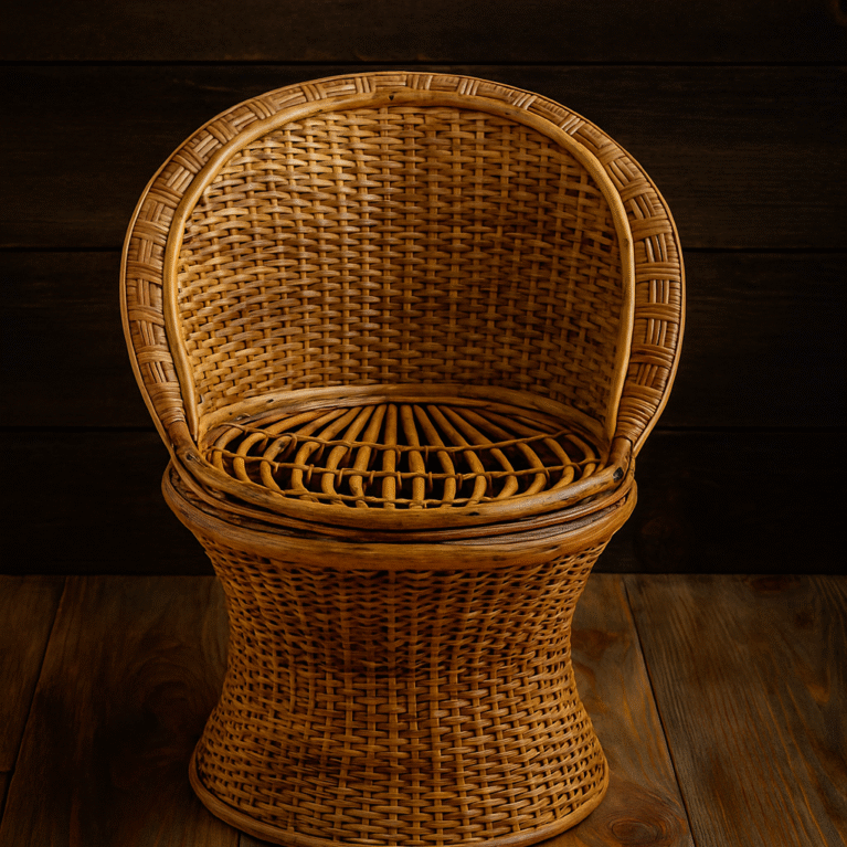 Handcrafted Rattan Chair | Eco-Friendly Bamboo Style Seating – Homyard Crafts