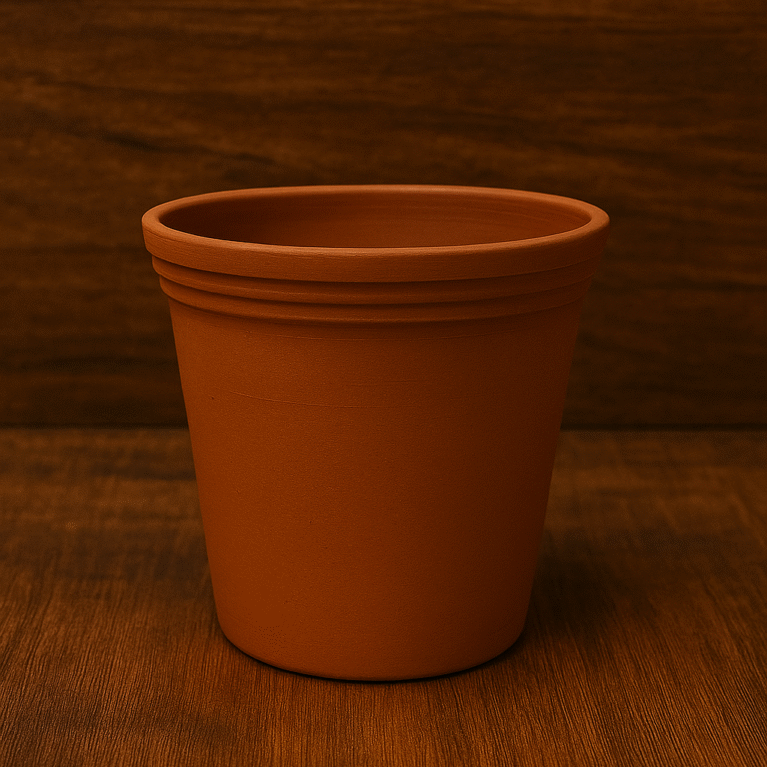 Handmade Terracotta Water Glass Set of 6 – Eco-Friendly Clay Drinking Glasses